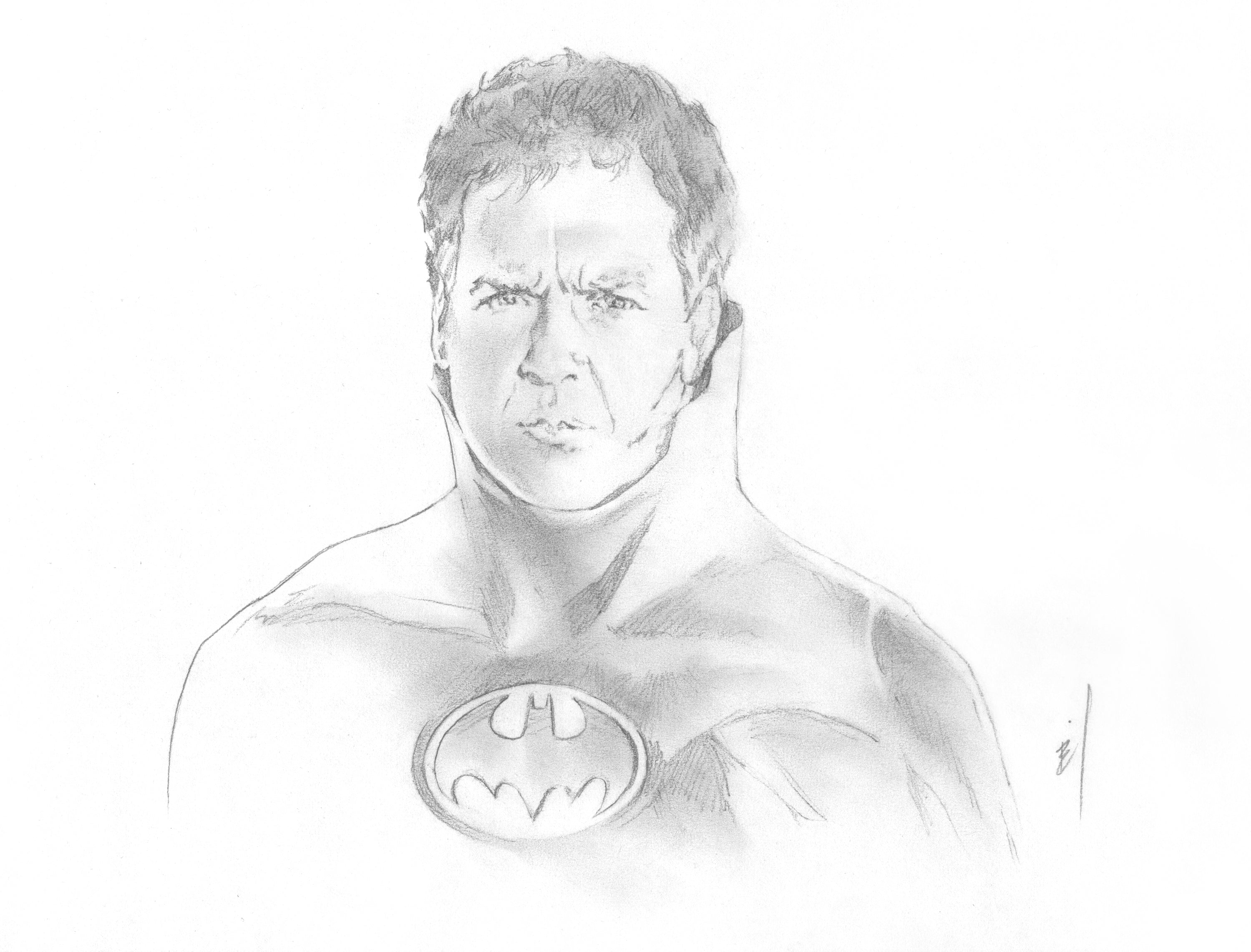 The part where Batman rips off his hat