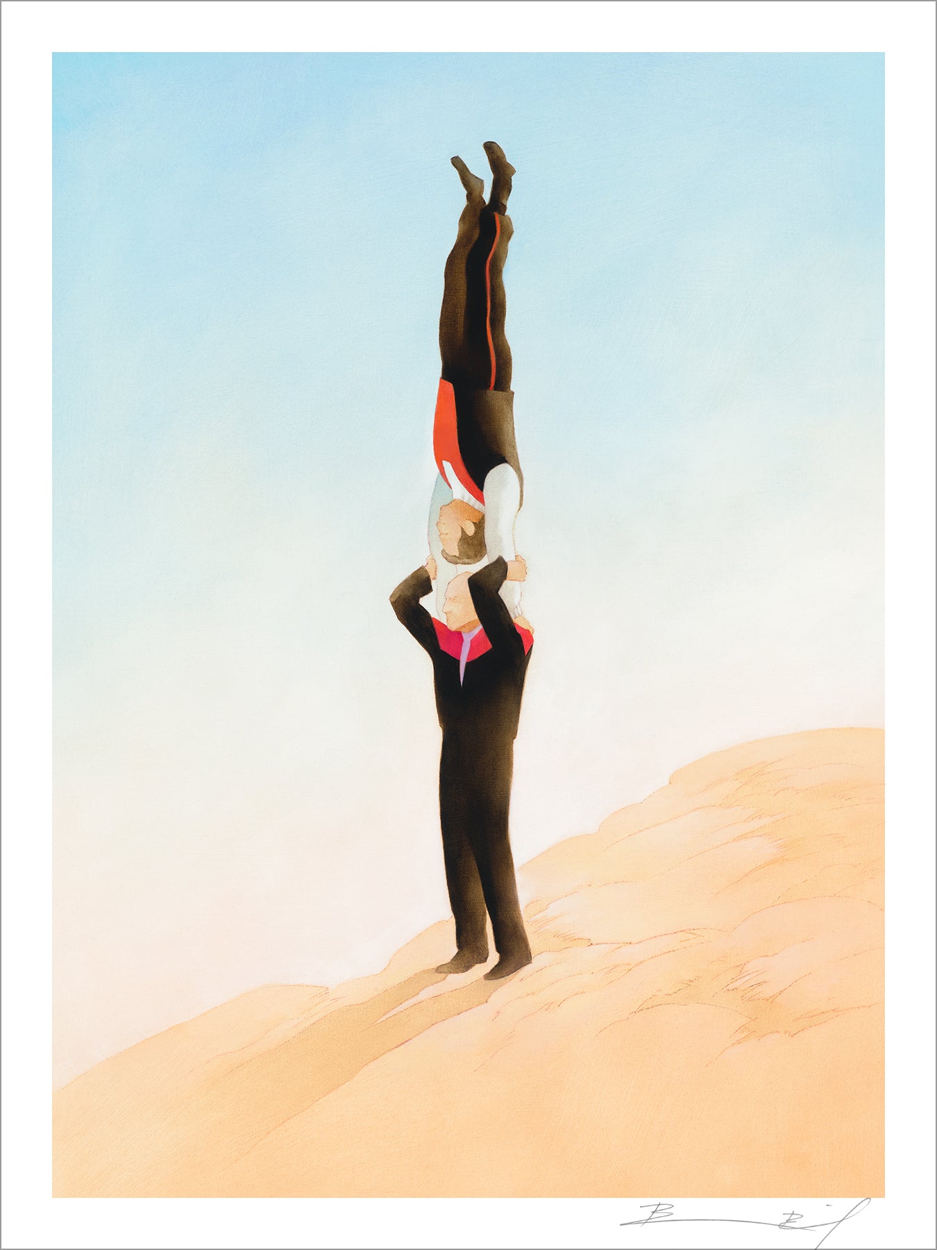 “Jimnastics” signed print
