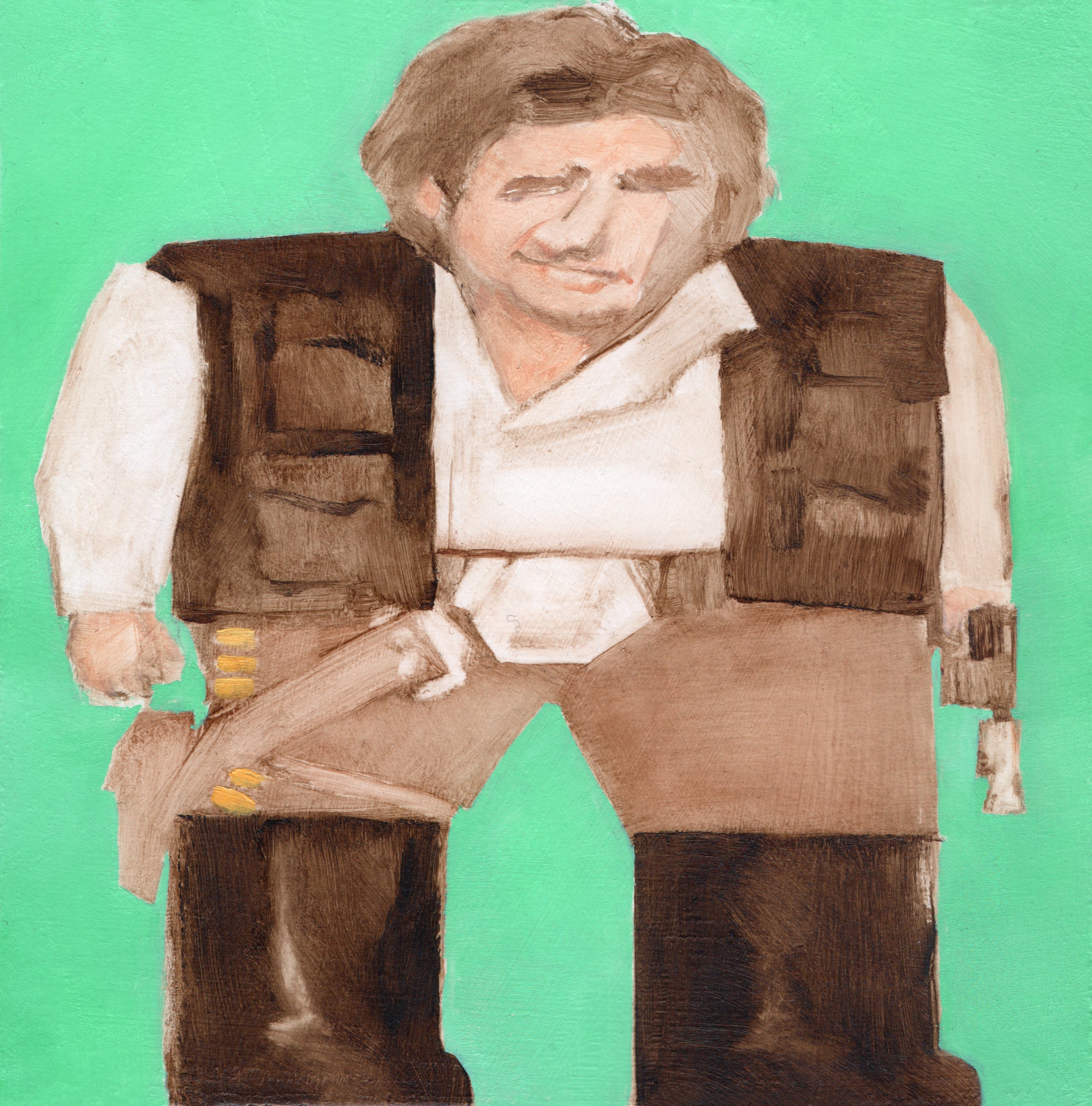 Smushed Han original oil painting