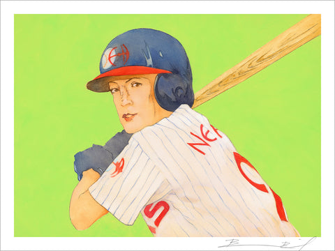 “Kira at Bat” signed print