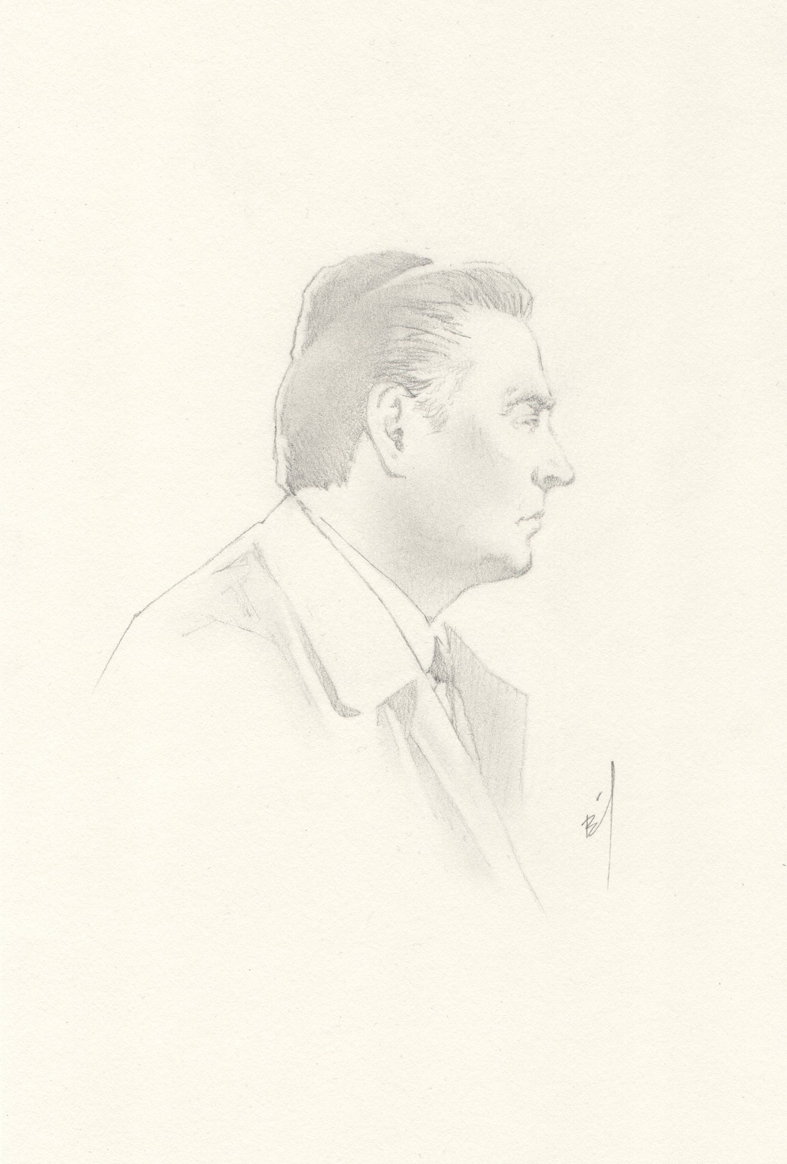 Drawing of Lennie in mourning