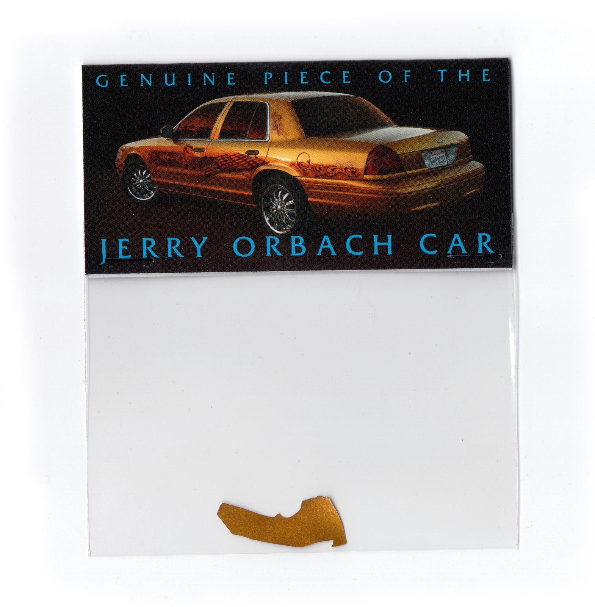 Genuine Piece of the Jerry Orbach Car