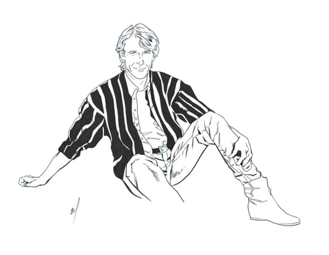Drawing of Michael Bay being cool