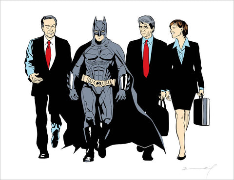 “Crimefighters” signed print