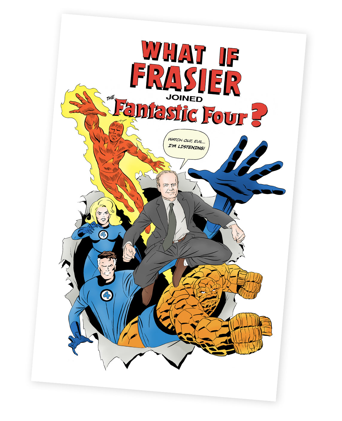 “What If Frasier Joined the Fantastic Four?” magnet