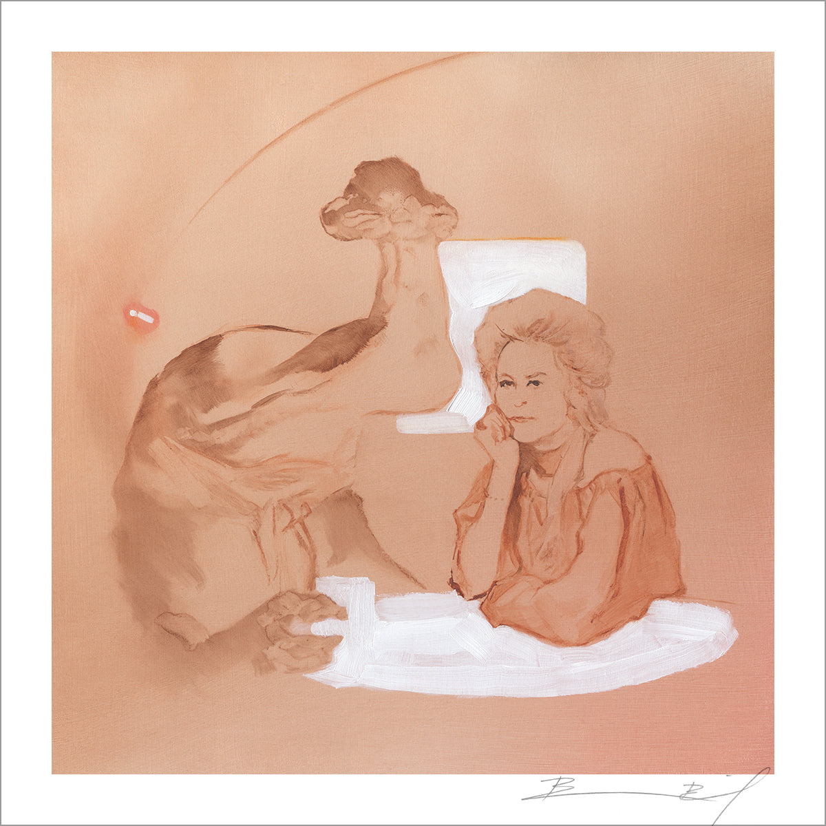 “Bea Arthur on a Lackluster Date with Hammerhead” signed print