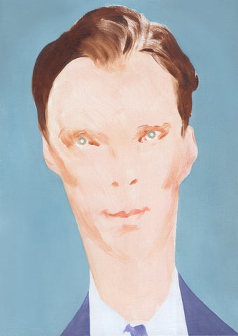 oil portrait of Benedict Cumberbatch