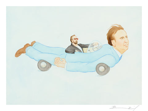 “Commuter Cage” signed print