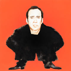Random painting of Nic Cage in one of his little outfits (2024 edition)
