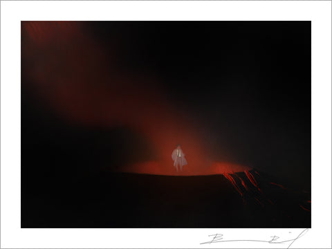 “Hell's Emissary Rises to Stalk the Wicked” signed print