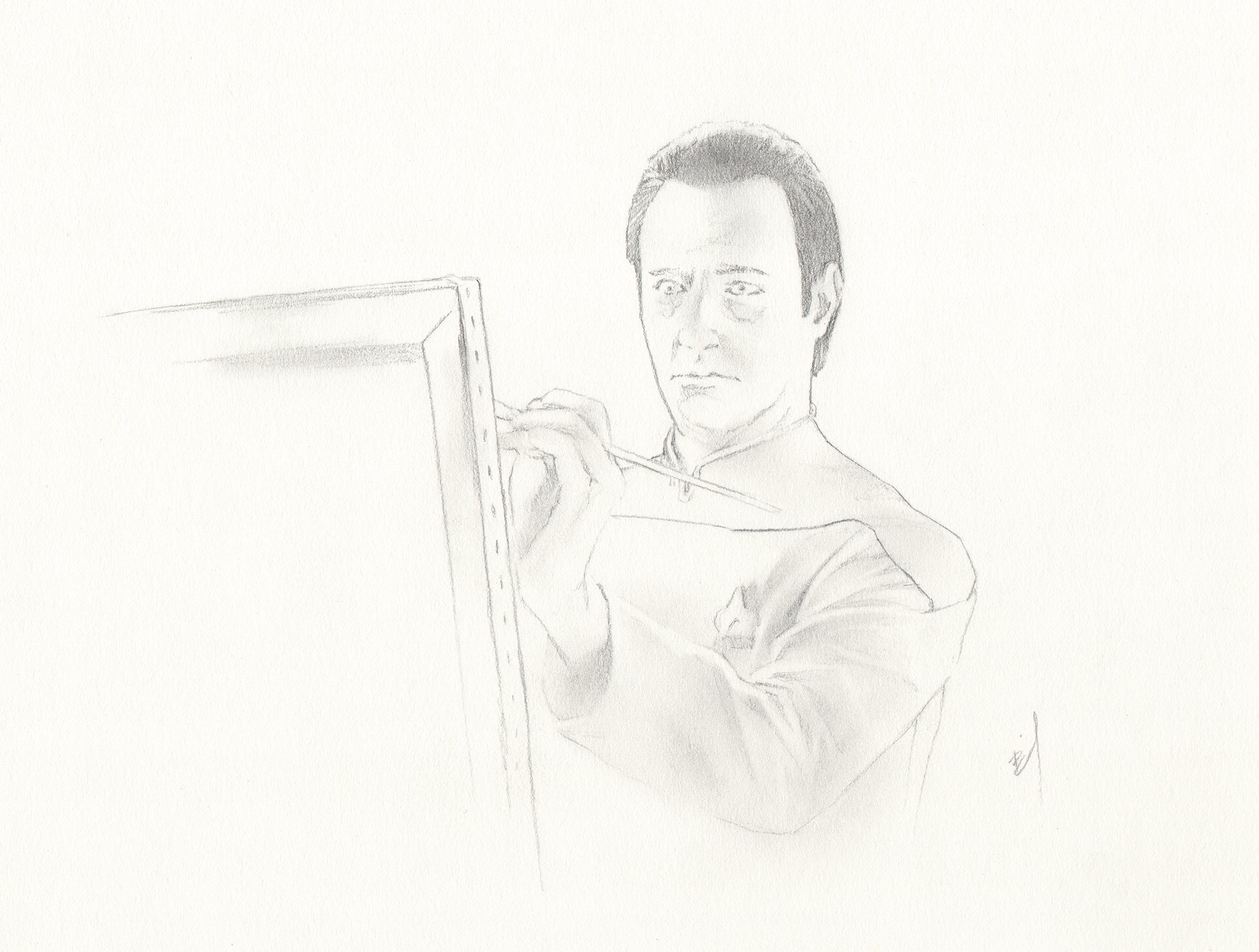 Drawing of a Robot Making a Painting
