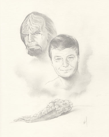“The Dax Symbiont Remembers Past Lovers” original drawing