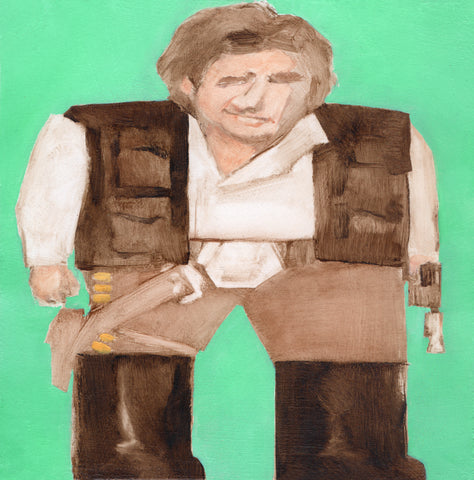 Smushed Han original oil painting