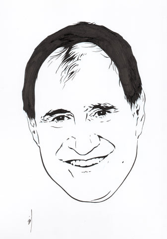 Ink drawing of Richard Kind