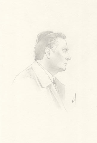 Drawing of Lennie in mourning