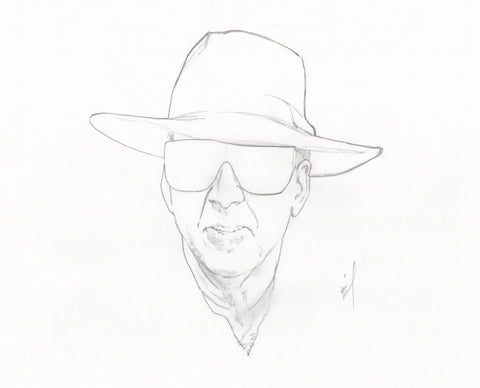 Nic Cage in a hat