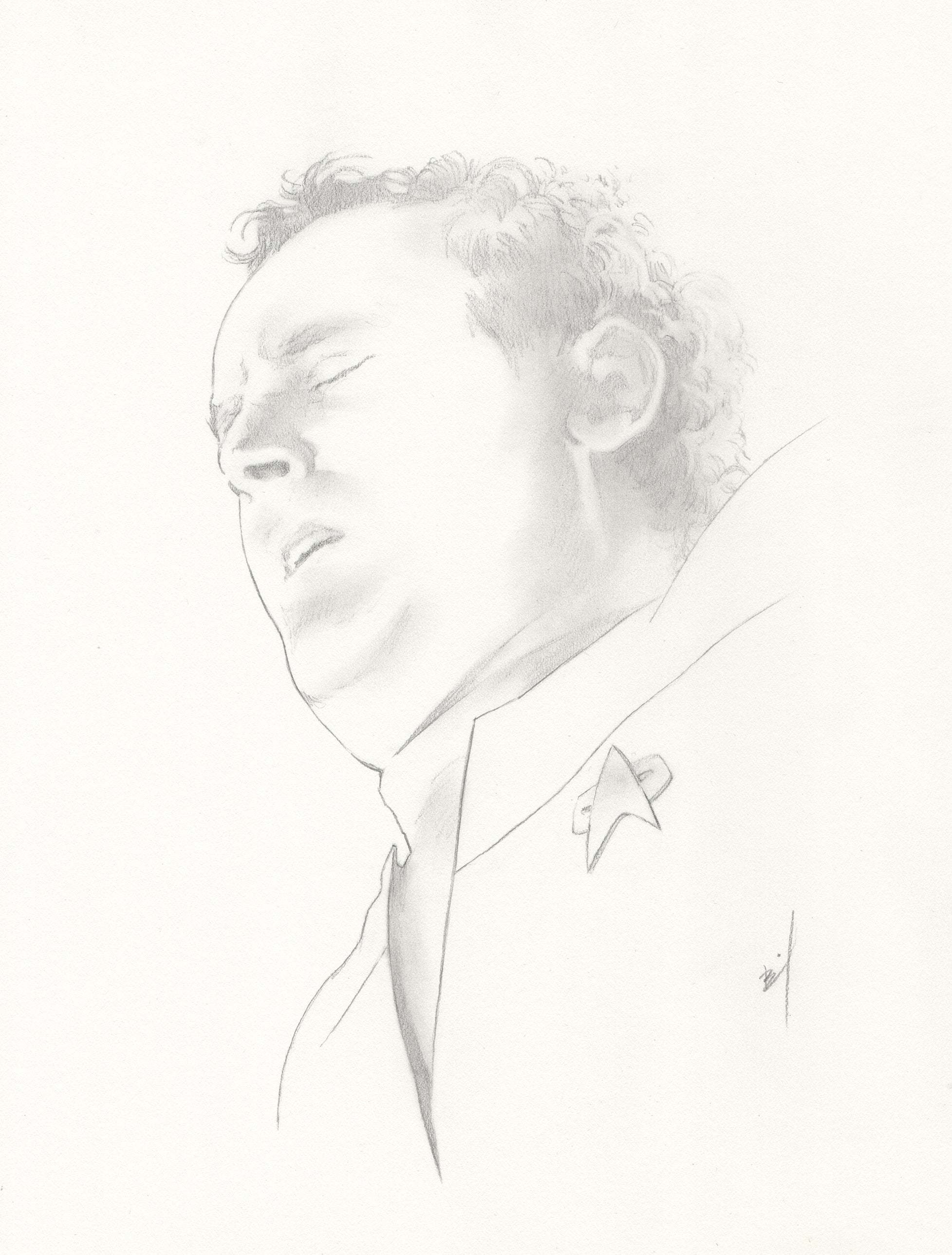 “The Life of O'Brien” pencil drawing