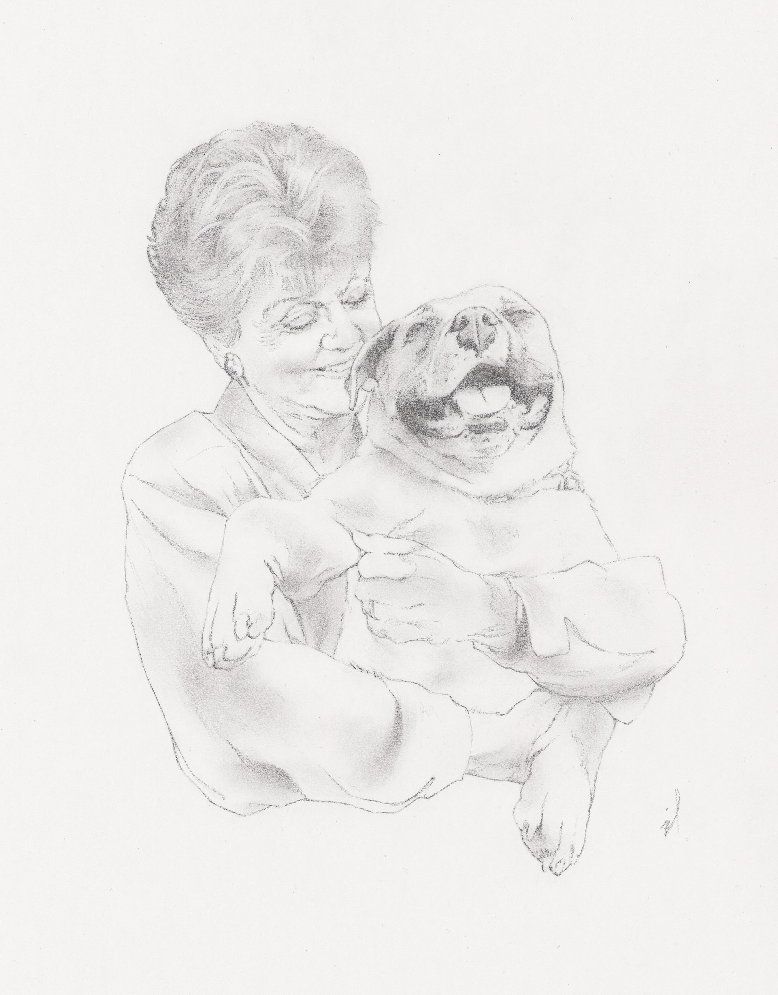 Custom Pencil Pet Portrait