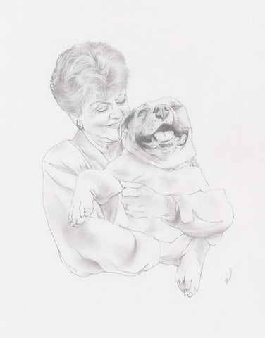 Custom Pencil Pet Portrait