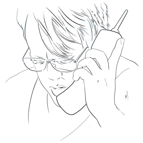 Philip Seymour Hoffman on the phone