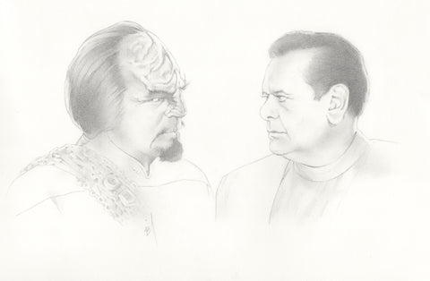 “Worf and Paul Sorvino” original drawing