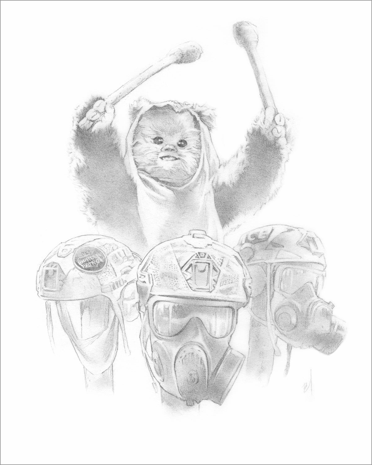 “This Machine Yub Nubs Fascists” signed print