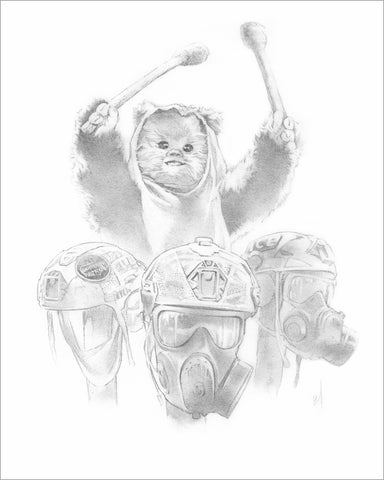 “This Machine Yub Nubs Fascists” signed print