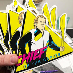 “Chief of the Rapids” vinyl sticker