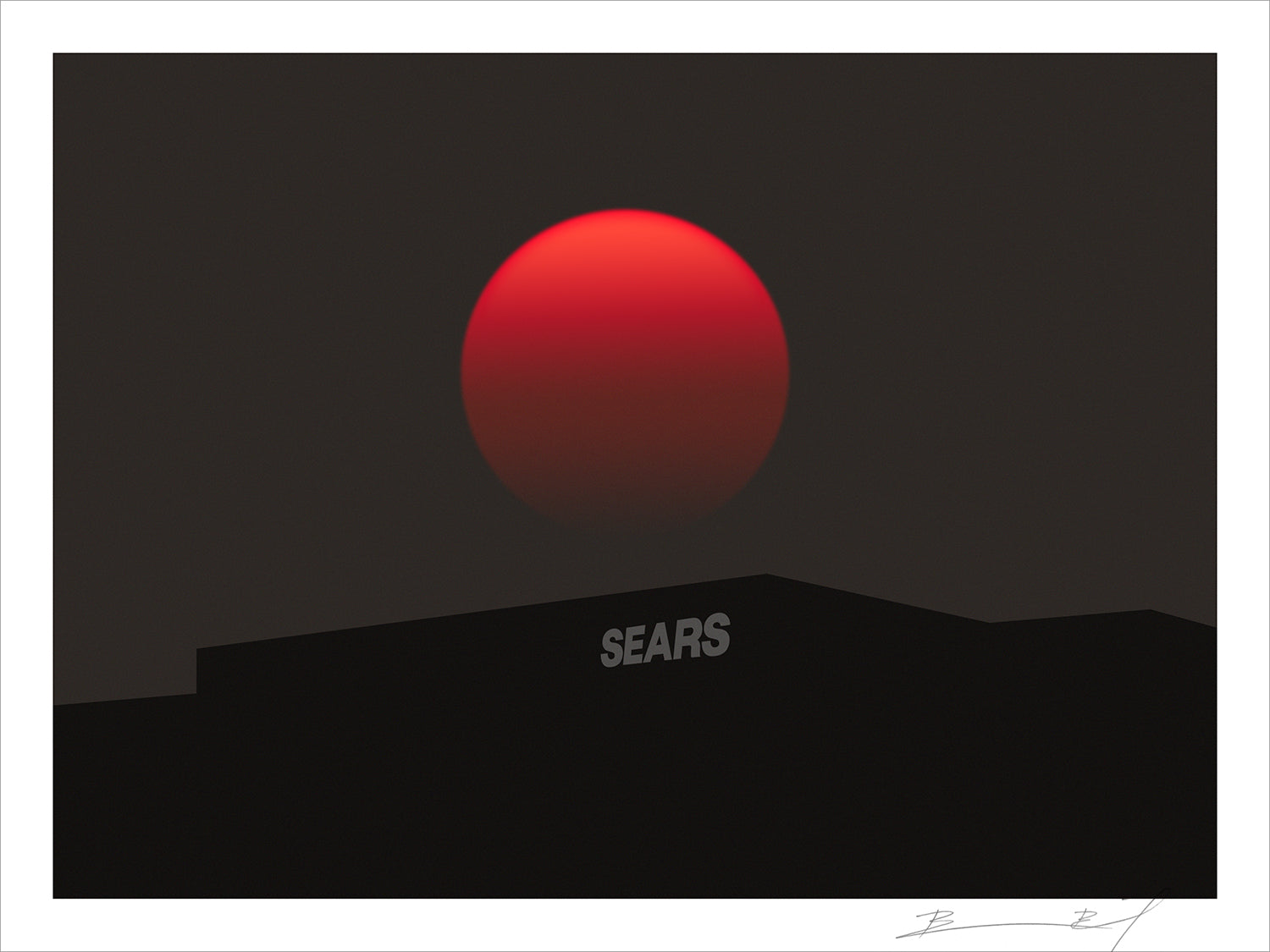 “Blood Sears” signed print