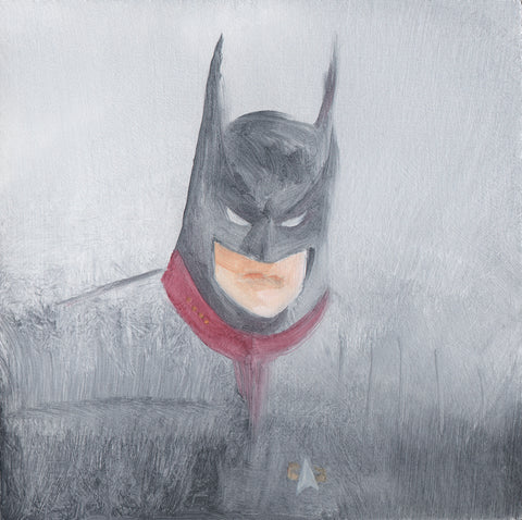 “Captain Batman” original oil painting