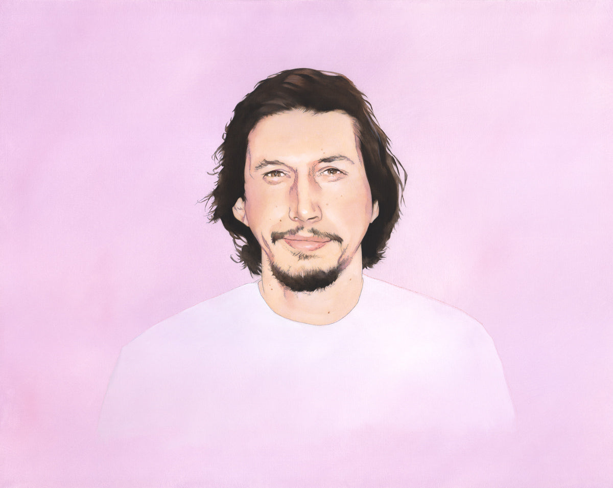 “Portrait of a Man Who is Named Adam Driver” original oil painting