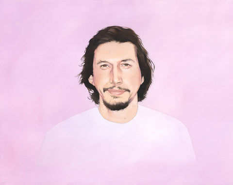 “Portrait of a Man Who is Named Adam Driver” original oil painting