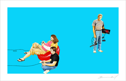 “No One Wants to Play Sega with Harrison Ford” convention exclusive 11" x 17" print