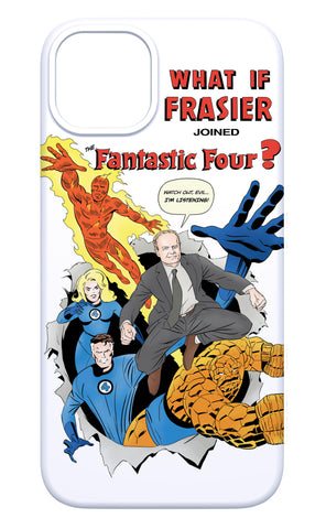 “What If Frasier Joined the Fantastic Four?” iPhone case
