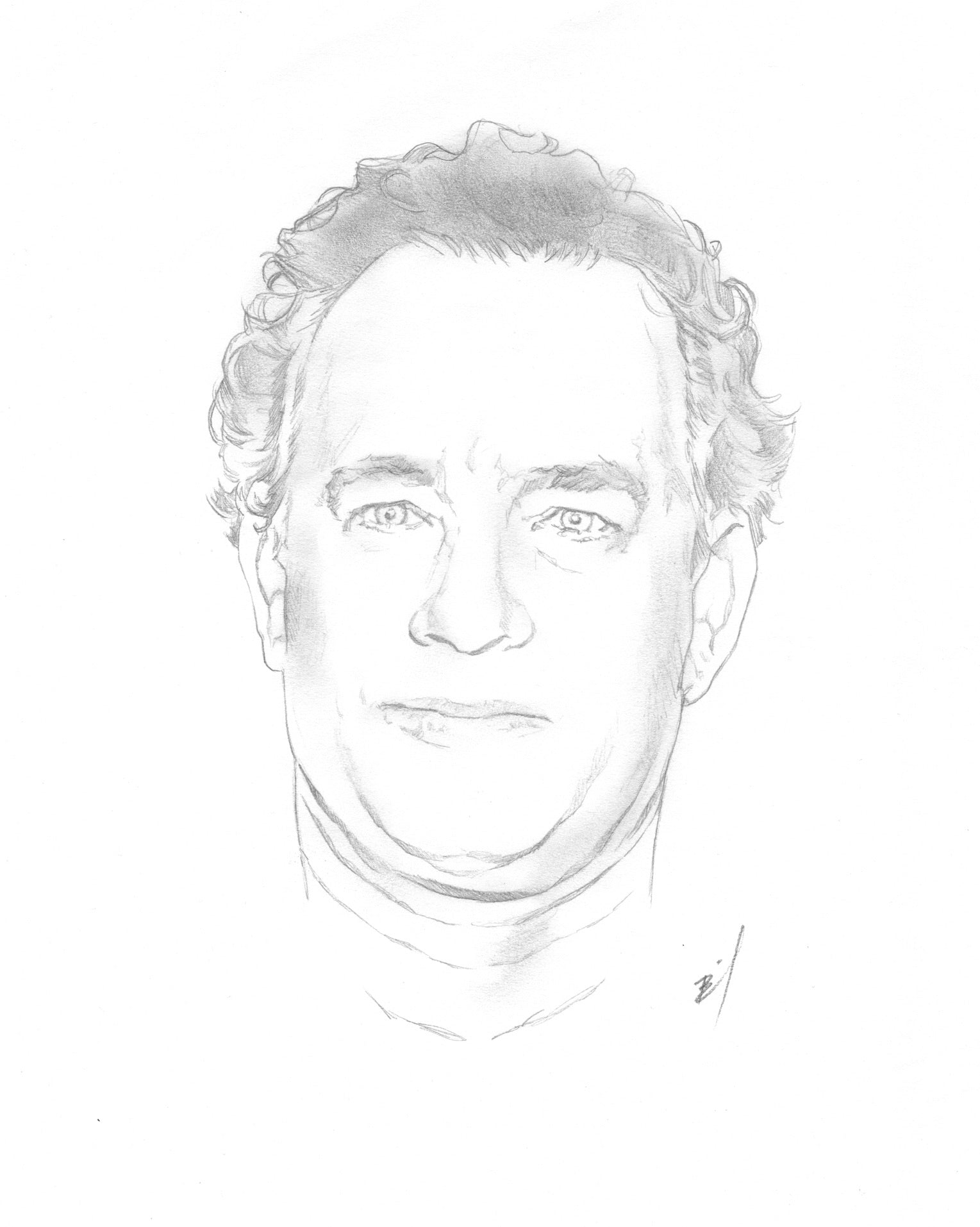 Hanks face sketch