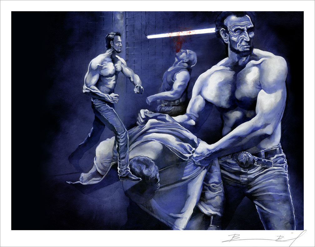 “King of the Cage” signed print