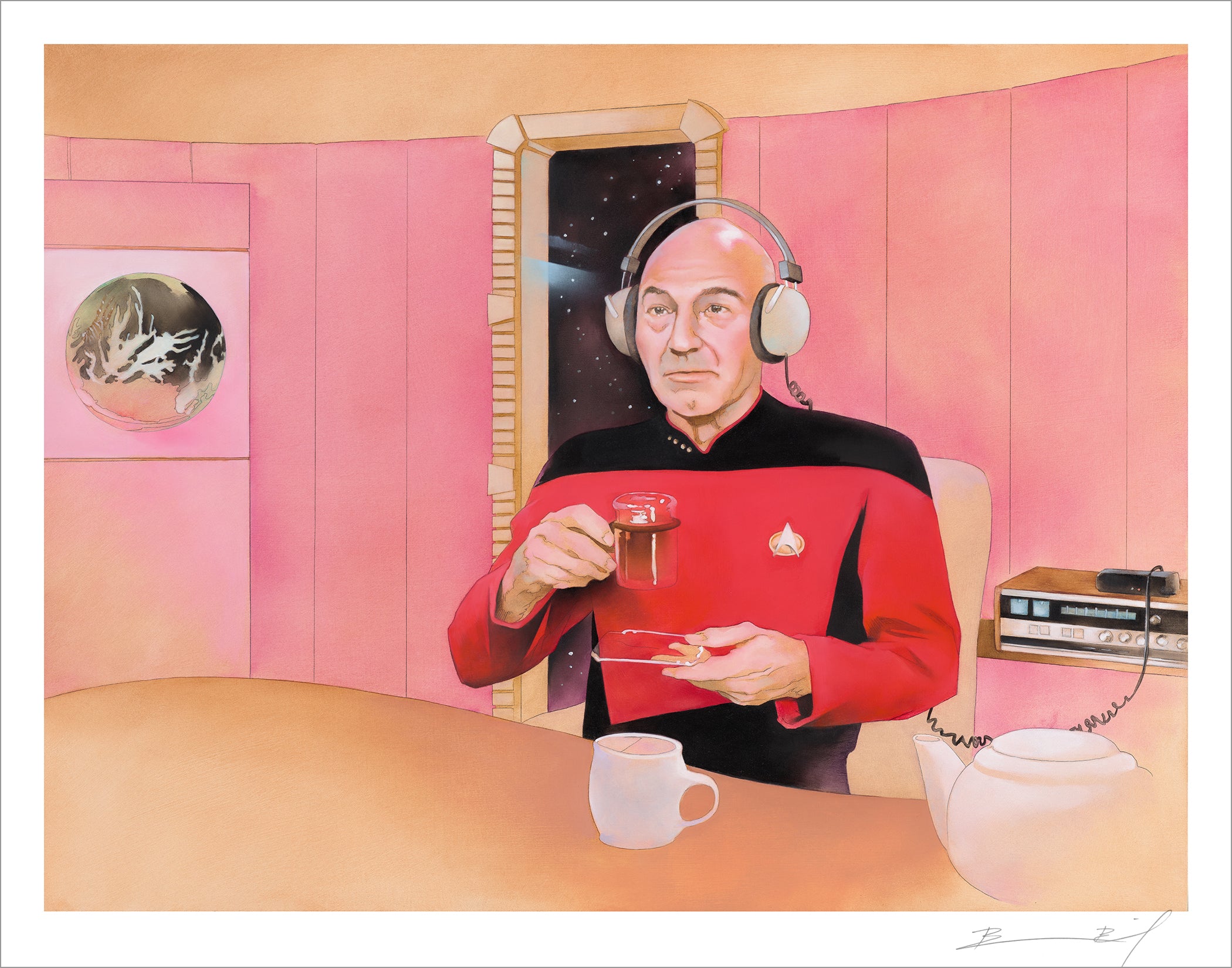 Untitled Captain Picard Project signed print