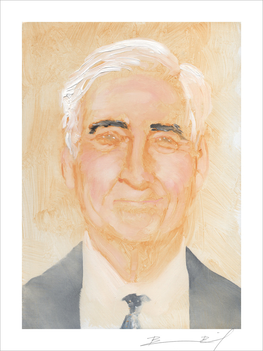 “White-Haired Lawyer” signed print
