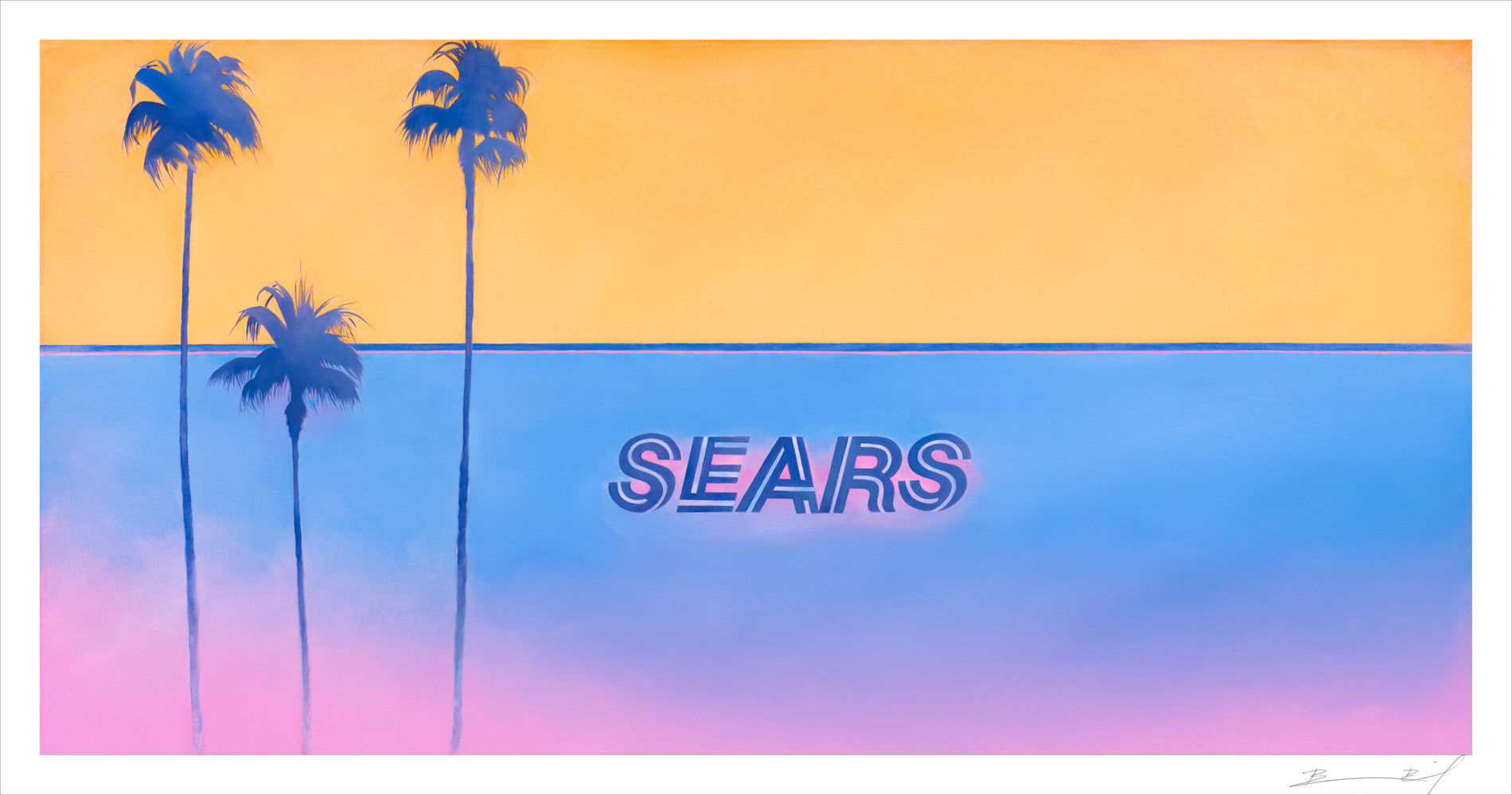 “Sears Vice City (Santa Barbara)” signed print