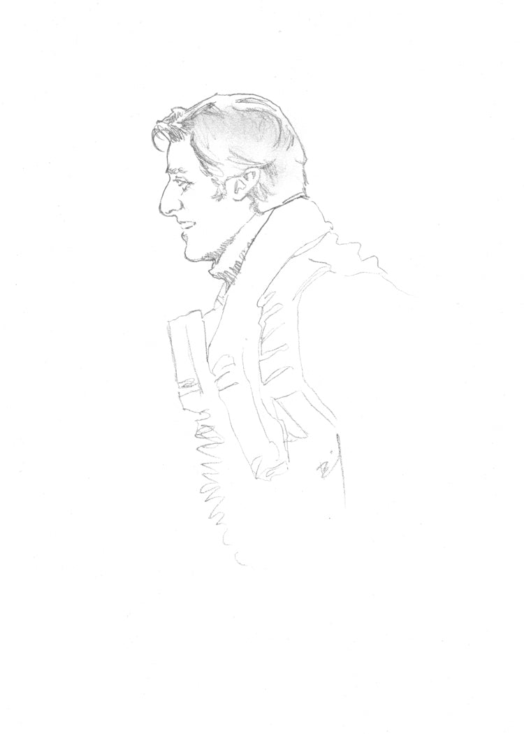 Tiny drawing of Poe Dameron