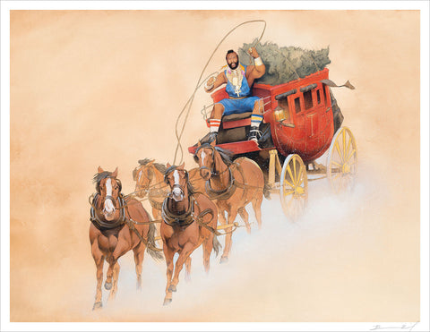“A Hero Rides Forth” signed print